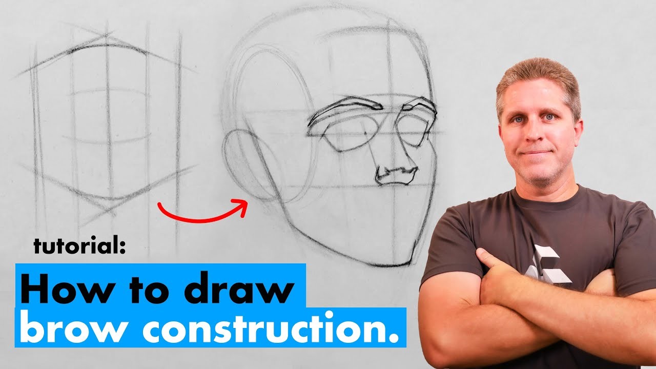 How to Draw Brow Construction | Intro to Head Drawing: Pt. 3
