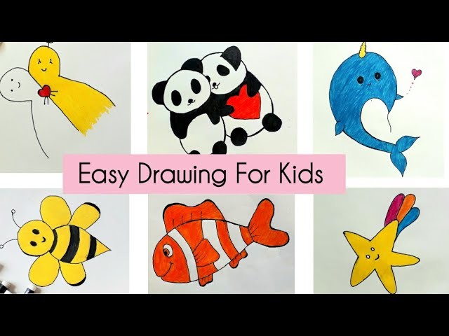 How To Draw Cute Things | Draw Cute Things |  Very Easy Drawing | Drawing For Kids | How To Draw