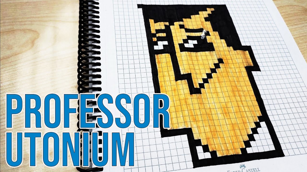 How to Draw Professor Utonium - Drawing Utonium (Powerpuff Girls) - Handmade Pixel Art