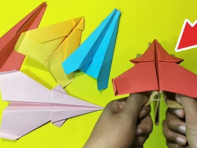 HOW TO MAKE A LAUNCHER FOR ALL TYPES OF PAPER AIRPLANES - FLY ORIGAMI PAPERPLANE WITHOUT THROWING