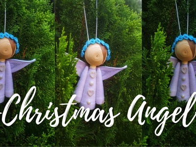 How to make easy Christmas trees decoration ???????????? | Paper quilling Christmas angel