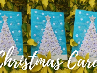 How to make paper quilling Christmas card ????❄???? | Paper quilling card ideas for beginners