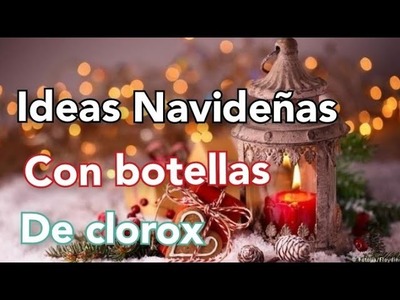 Ideas Navideñas con botellas de clorox que querrás tener en casa ????. crafts Christmas 2022