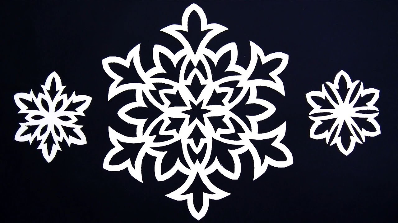Как вырезать красивые снежинки из бумаги DIY - Простая снежинка DIY - Простые поделки.