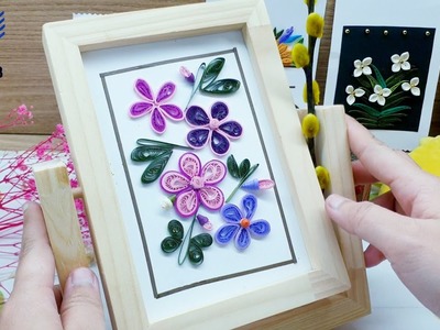 LHLG20 Build A Paper Model Quilling Decorative Flower Painting. Lana Hardy Lora Gilbert