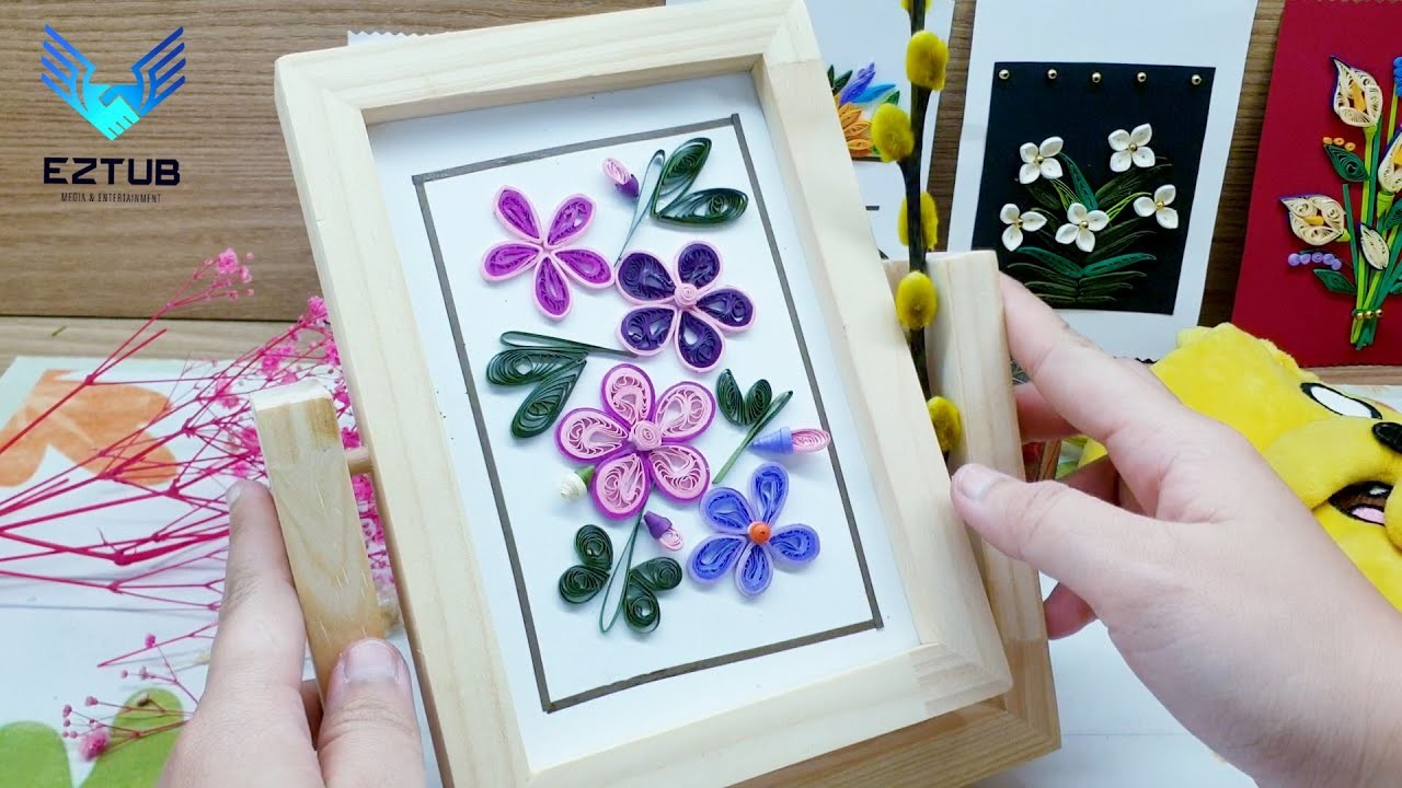 LHLG20 Build A Paper Model Quilling Decorative Flower Painting. Lana Hardy Lora Gilbert