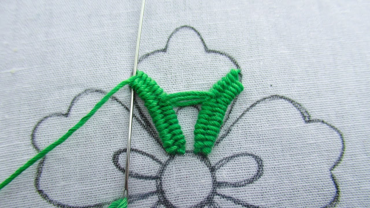 Modern Hand Embroidery Exclusive Fancy Flower Design Super Unique Needle Work Flower Tutorial