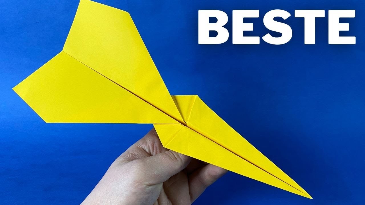 Papierflieger falten der weit fliegt | Beste Papierflieger ????️