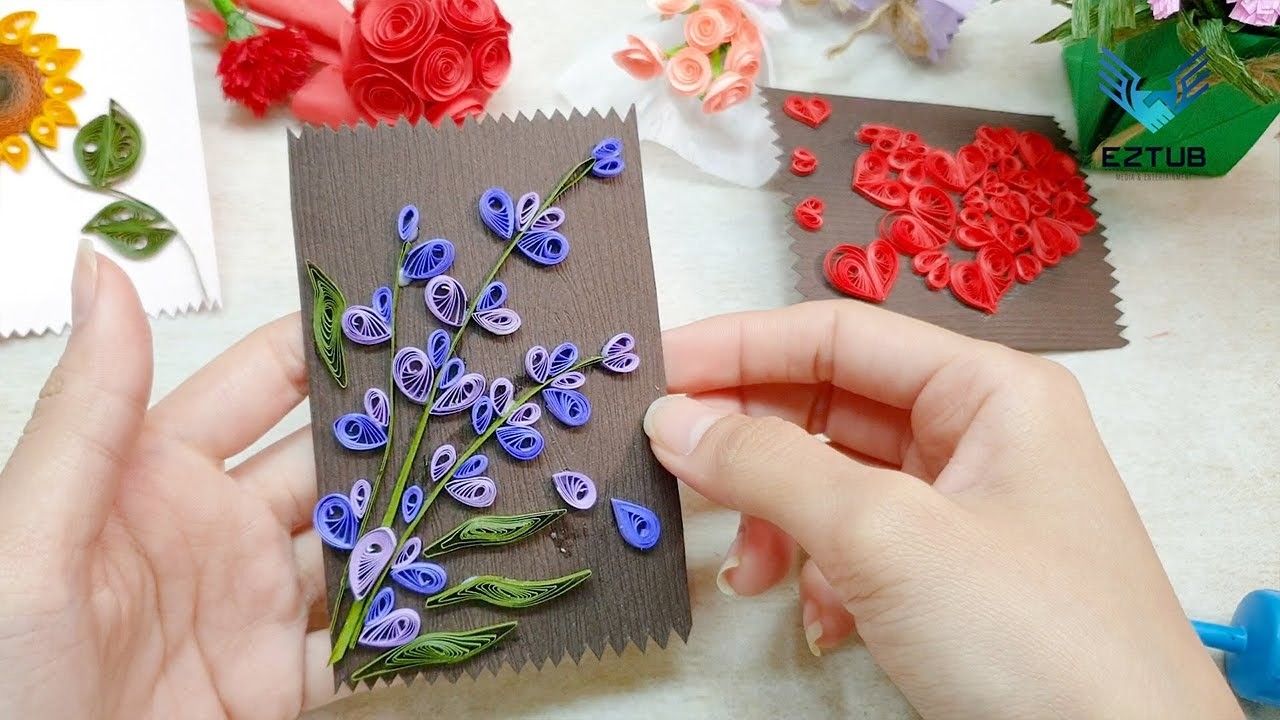 SGEL04 Step by Step to Make Elegant Quilling Butterfly Pea Flower