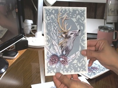 Stag & Owl Cards with Matching Envelopes