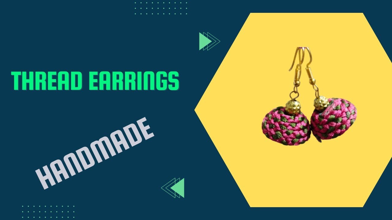 Thread Earrings | Thread Plait Earrings | Handmade Earrings