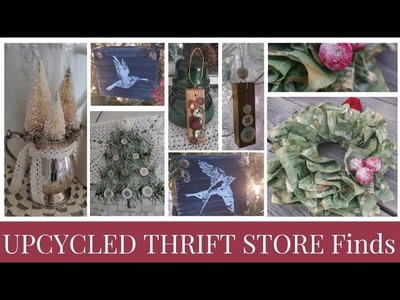 UPCYCLED Thrift Store Finds - Holiday MAKEOVERS! - VINTAGE DIYs