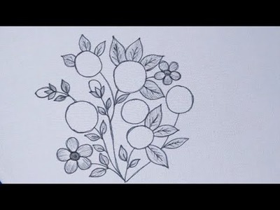 Very easy and pretty Hand embroidery design | Embroidery for Beginners | Easy flower embroidery