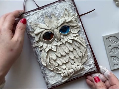 A simple idea to decorate a notebook  | You will love this owl! ))
