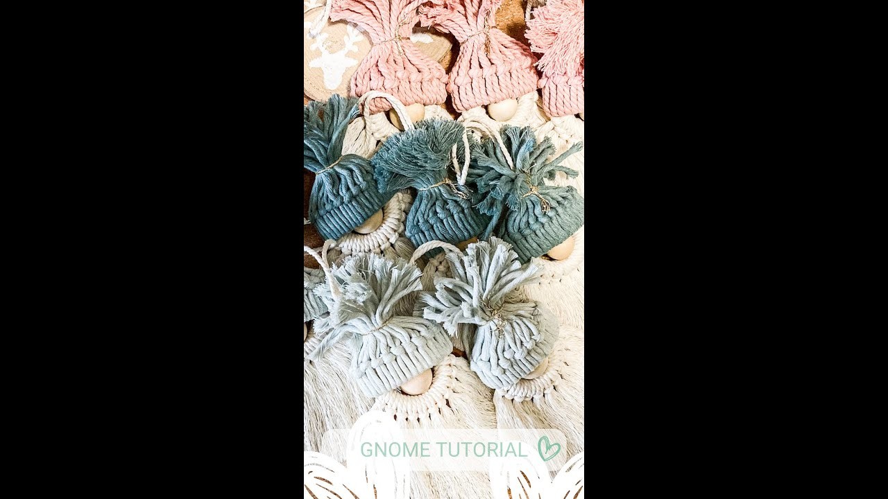 Afmacrame macramé tutorial: gnome - diy- English