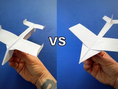 Best Glider vs New Glider Paper Planes | How to Make a Paper Airplane Tutorial