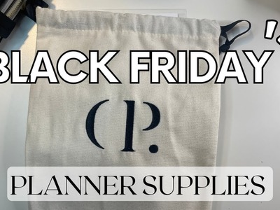 BLACK FRIDAY PLANNER GOODIES | Cloth and Paper | Paperie Planning | Sterling Ink