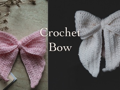 Crochet bow | scrap yarn project