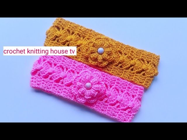 Crochet comment crocheter un bandeau joli facile et rapide.very easy crochet handband for beginners