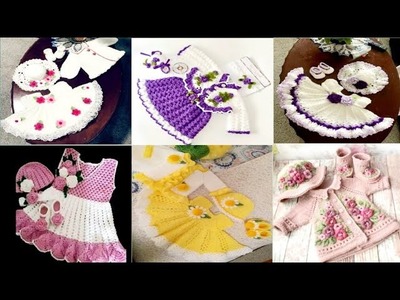 Crochet frock designs for baby girls|kroshiya design|croshia design|beautiful kroshiya design