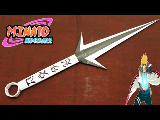 how to make a minato kunai out of paper