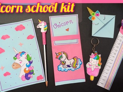 DIY Unicorn School Supplies????????\ Unicorn school craft????\unicorn kit Subscribe and check description