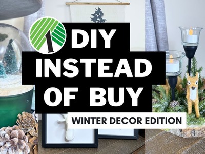DIY Winter Decor ⛄️ Pottery Barn Dupes | Kirkland's Dupes | Anthropologie Dupes | High-End Dupes