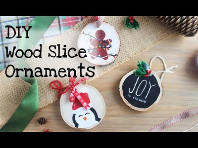 DIY Wood Slice Ornaments | Wood Slice Ornament Ideas | Family Fun Holiday Crafts | Inspiration