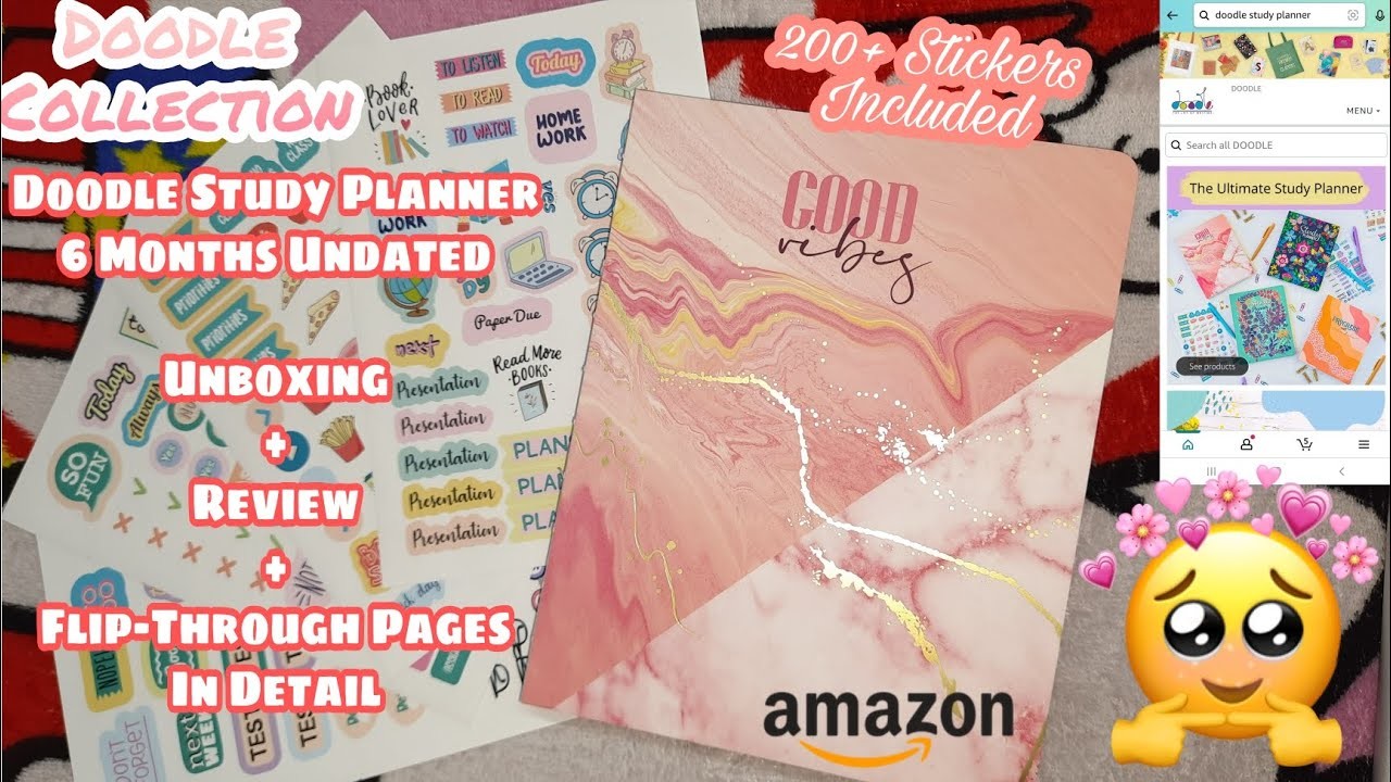DOODLE PLANNER | UNBOXING | DOODLE STUDY PLANNER FROM AMAZON | FT. Doodle Collection | FOR STUDENTS