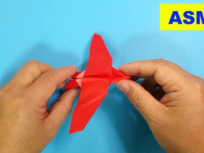 Easy-to-follow 「 fiying bird 」  origami | ASMR | EZ123 Origama TV