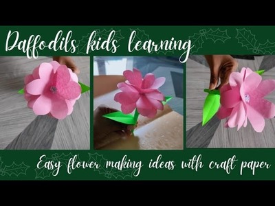 Easy ways to make realistic paper flower????||Paper craft||DIY Flower||DIY handmade flower||????