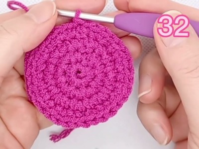 For Bigginer????crochet round mini case  ????????????