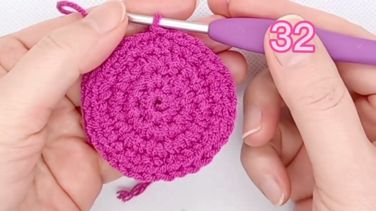 For Bigginer????crochet round mini case  ????????????