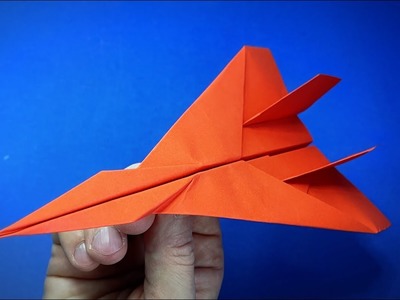 Hoe maak je een Papieren Vliegtuigje dat ver weg vliegt | Papieren Vliegtuig straaljager