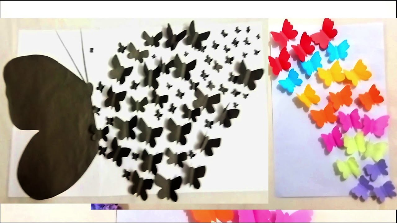 How do you make a paper butterfly easy?Butterfly Decoration ideas for Bedroom