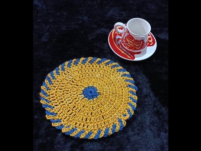 How to crochet a circle ⭕ coaster easy crochet ???? tutorial ????