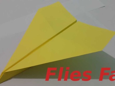 How To Fold A Paper Airplane *1000 feet*