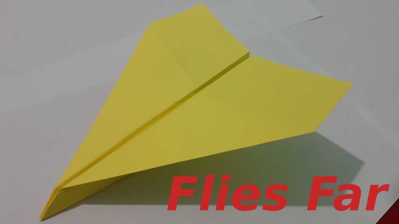 How To Fold A Paper Airplane *1000 feet*