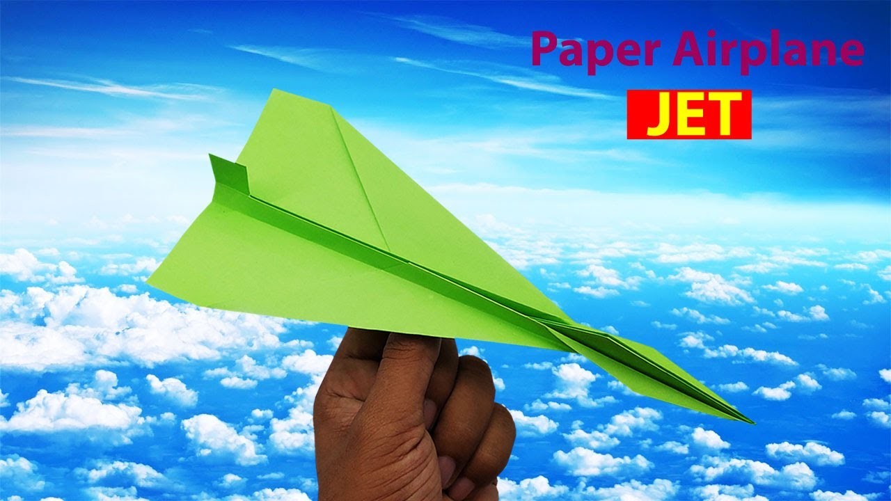 How To Fold an origami Jet Paper Airplane