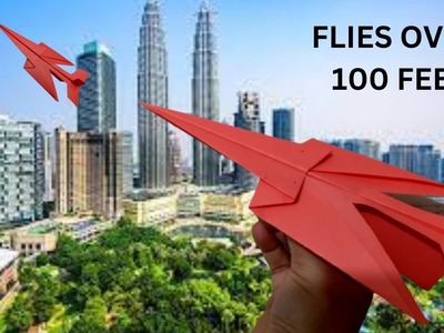 How to Make a Cool Paper Airplane That Flies Over 100 Feet. WORLD RECORD PAPER AIRPLANE