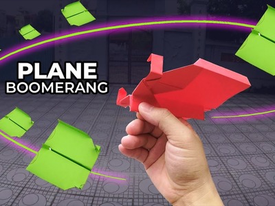 How to make a paper airplane like a boomerang. Part 3