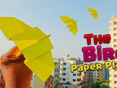 How to make a Paper Airplane - The Bird | Easy Origami Paper Plane | Merajul Paper Craft