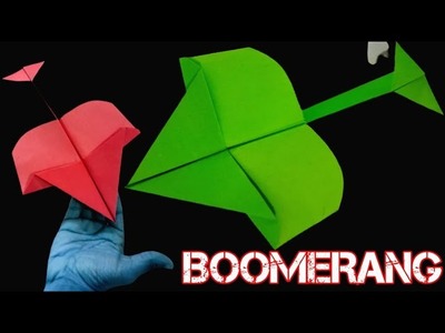 How to make a paper Boomerang Bird airplane easily