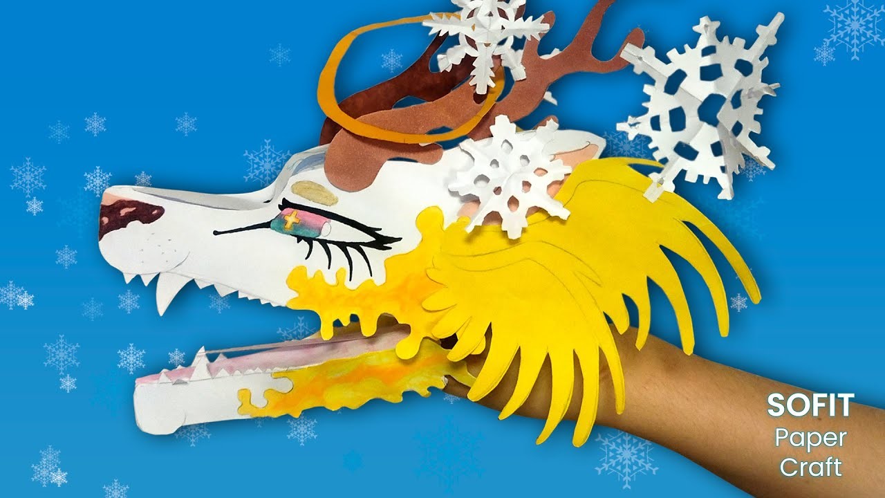 How to make a paper New Year's Dragon Angel | DIY Sofit PaperCraft