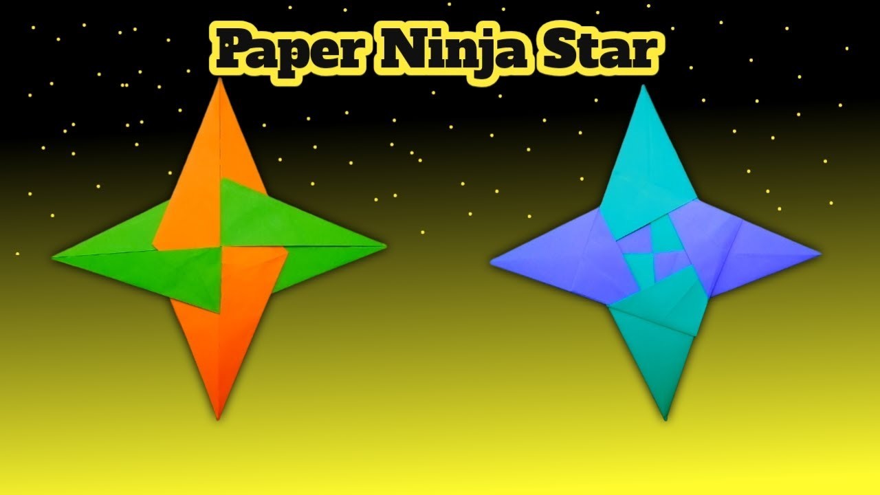 how to make a ninja star of paper
