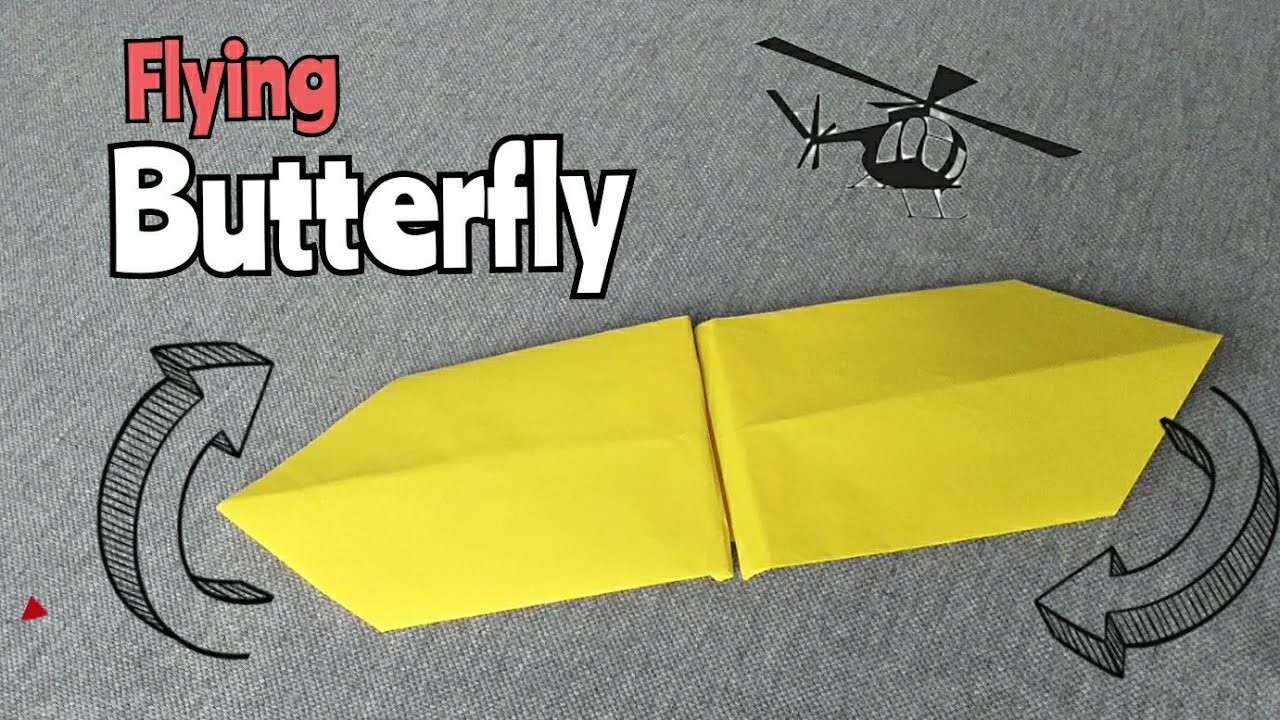 How to make a paper plane Butterfly_paper flying Butterfly