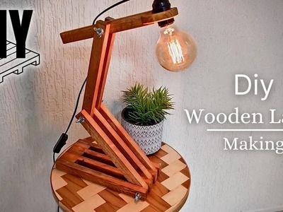 How to Make a Wooden Pallet Lamp | Diy Pallet Recycle