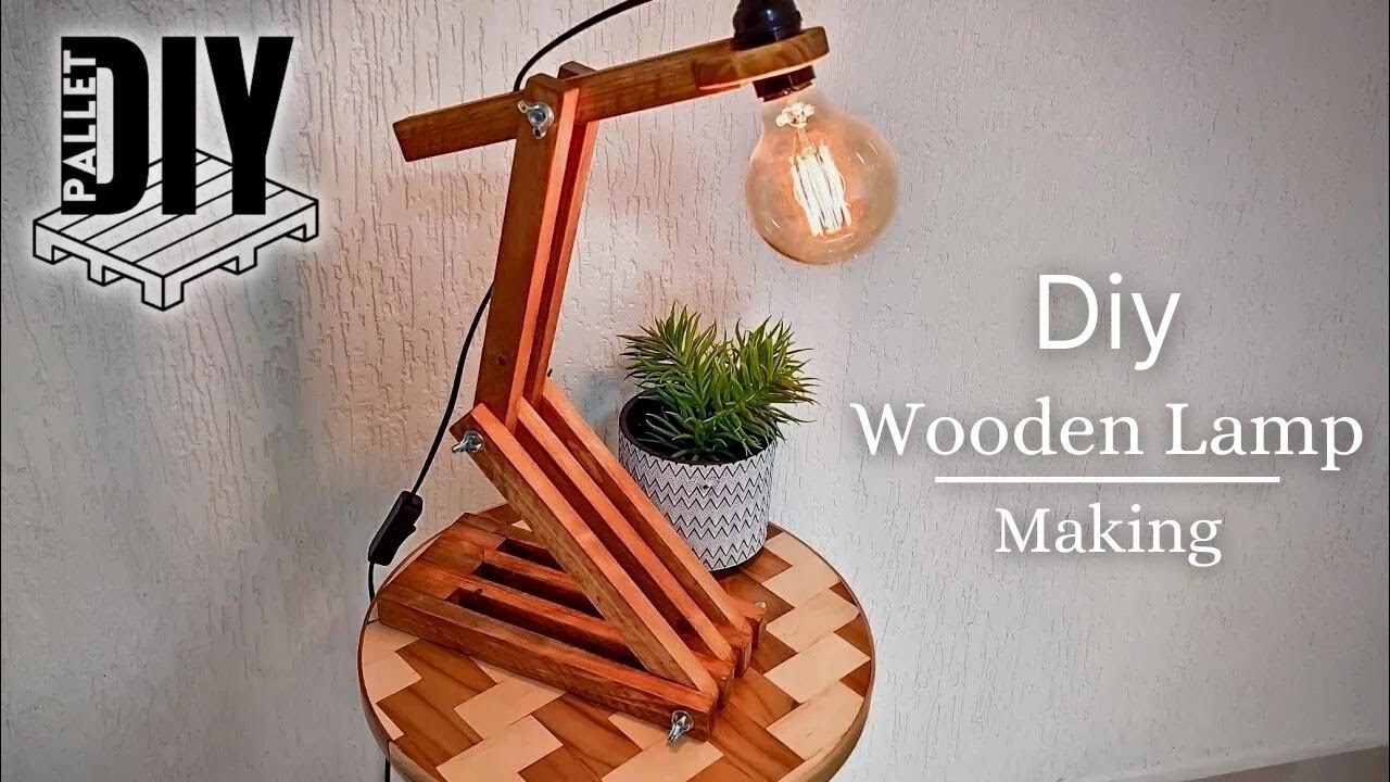 How to Make a Wooden Pallet Lamp | Diy Pallet Recycle