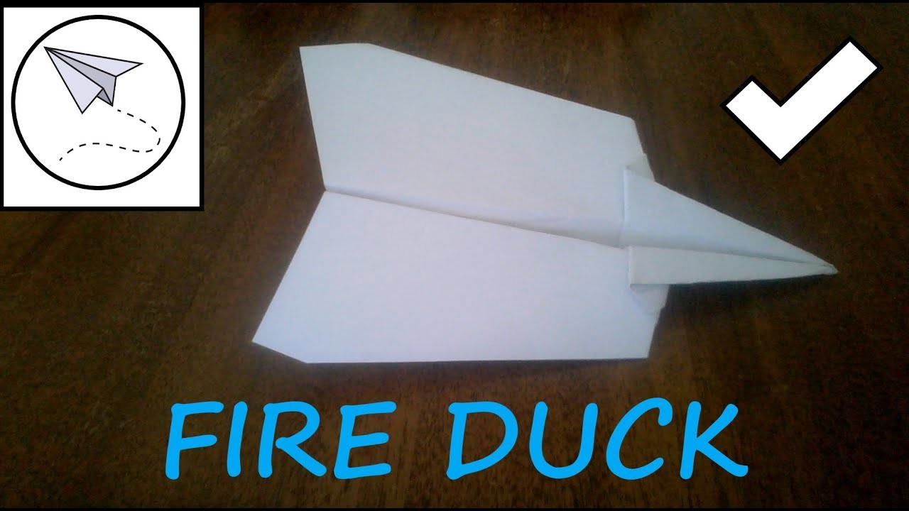 How To Make Fire Duck! - My Best Personal Design That Fly's Far