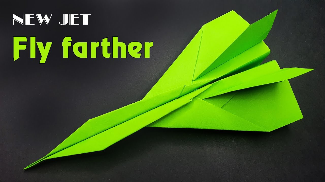 How to make new jet fly farther || Paper plane